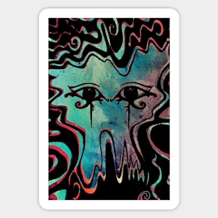 Psychedelic Ankh Sticker